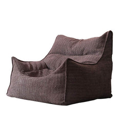 Contemporary style bean bag chair in blue