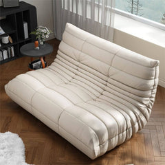 Grey cozy bean bag chair design