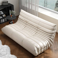 Grey cozy bean bag chair design