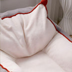 Living room featuring the Cozy Sherpa Bean Bag Chair