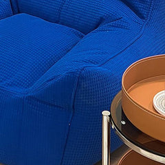 Vibrant Blue Bean Bag Chair with Modern Design