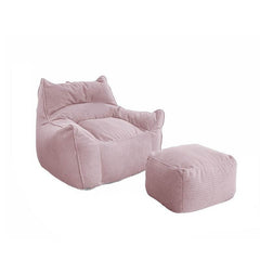 Pink Soft Flannel Bean Bag Chair