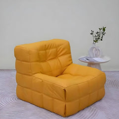 Beige corduroy bean bag chair