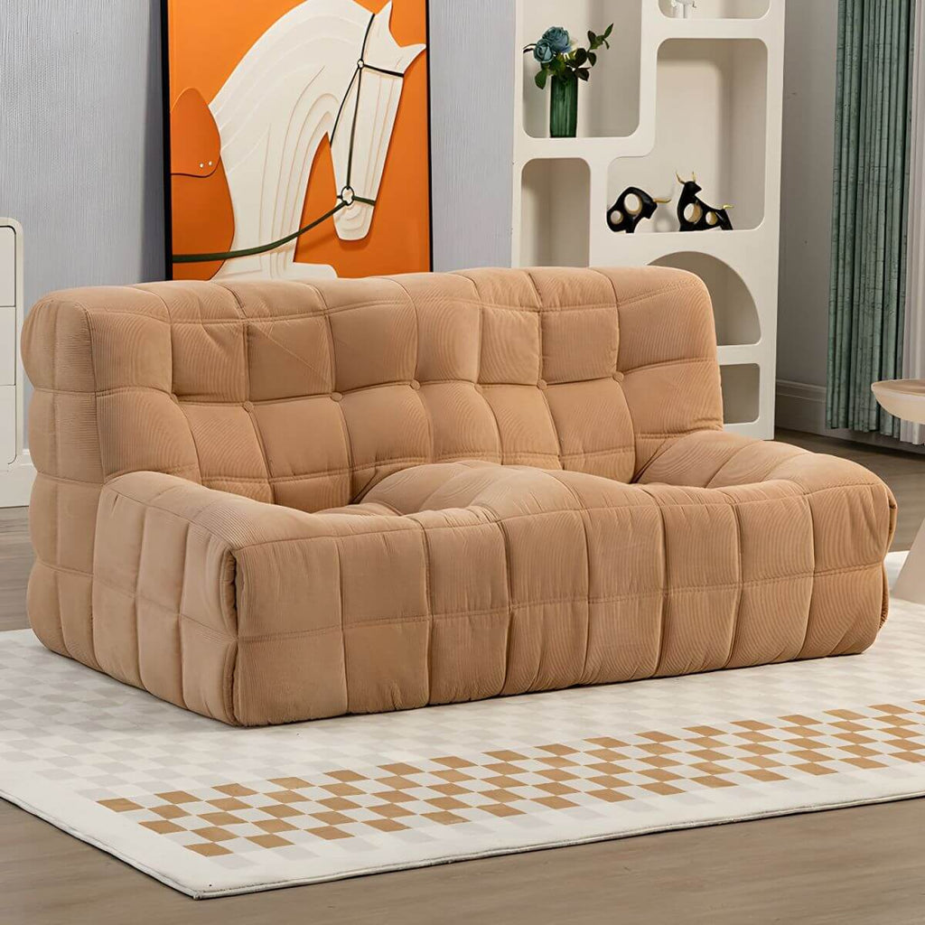 Stylish grey bean bag chair