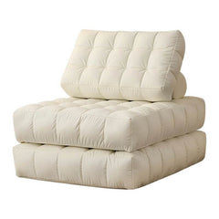 Fluffy White bean bag with Sherpa material