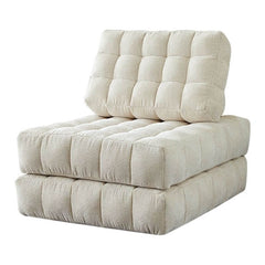 Cozy Sponge Bean Bag Lounger in Off-White