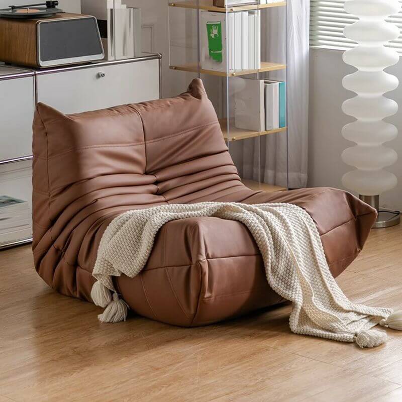 Cozy Sponge Bean Bag Lounger Black