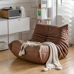 Cozy Sponge Bean Bag Lounger Brown