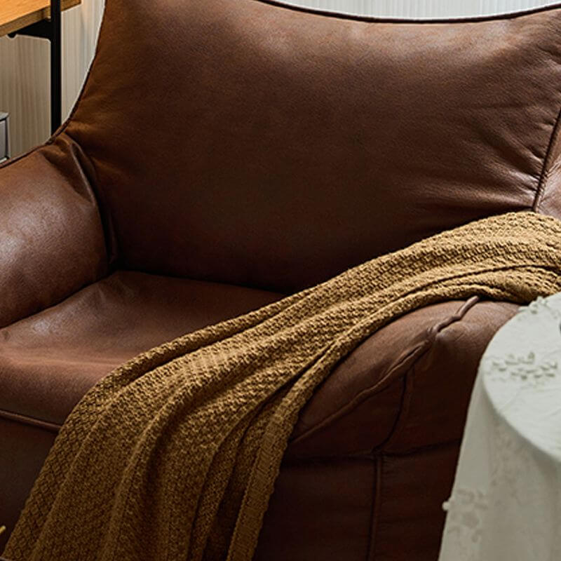 Cozy Suede Bean Bag Chair with plush fill