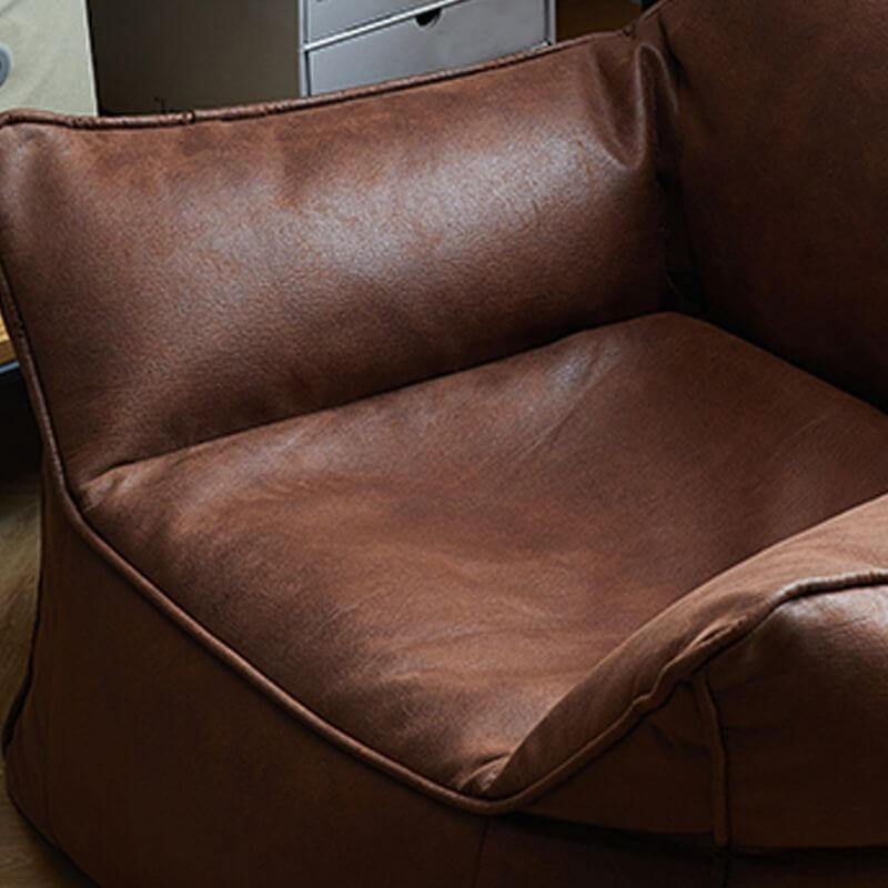 Minimalist decor featuring bean bag chair