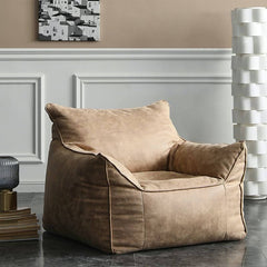 Versatile suede bean bag chair for any space