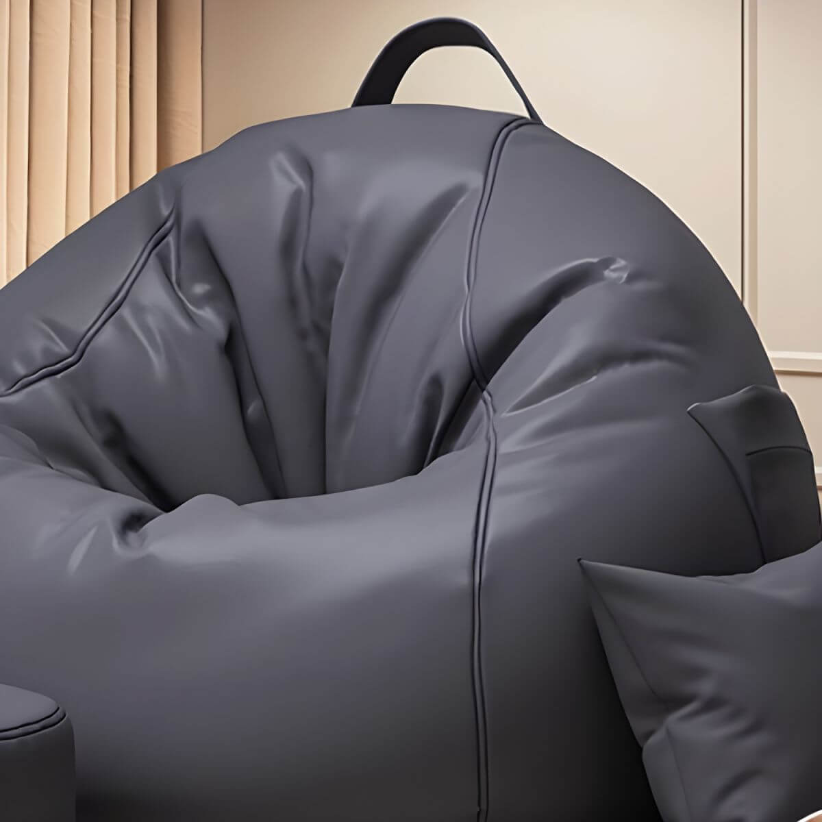 White Bean Bag Set in a cozy reading corner