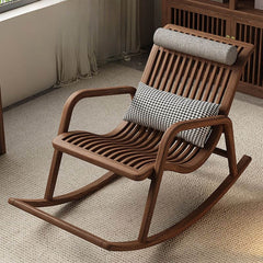 Traditional rocking armchair with clear lines