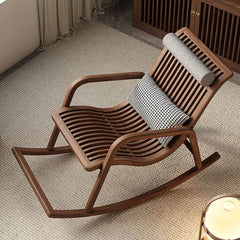 Comfortable rocking armchair in a peaceful setting