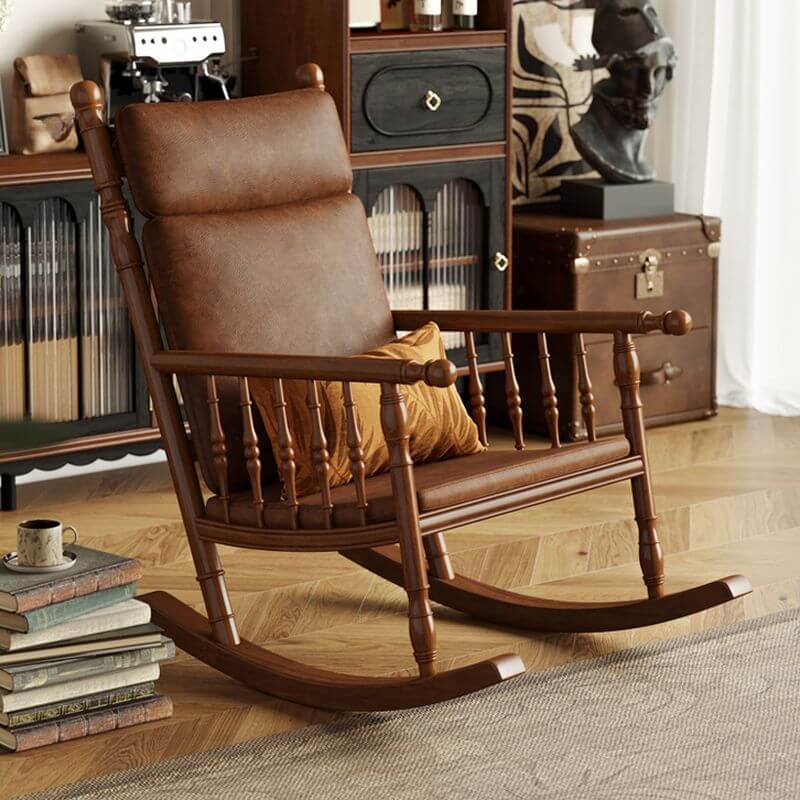 Craftsman Upholstered Rocking Armchair with Track Arm Hauptbild