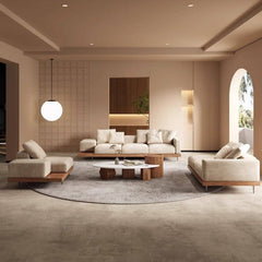 Modern design cream sofa