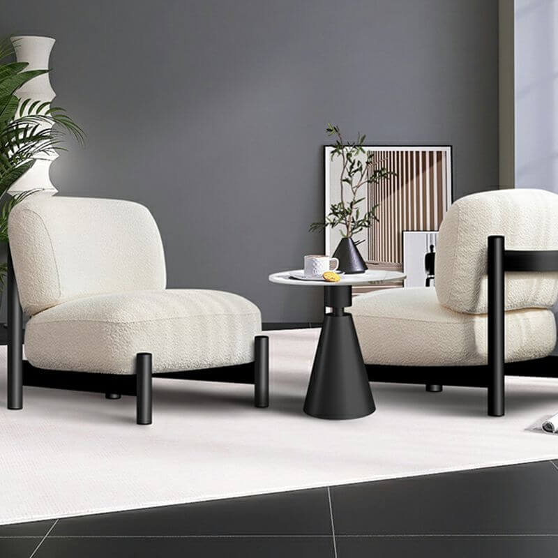 Contemporary chair in a cozy living room setting