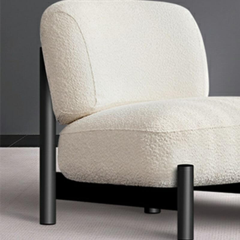 Stylish velveteen accent chair