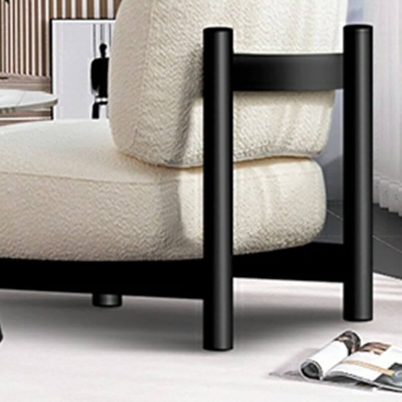 Non-reclining modern chair in home décor