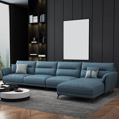 Cushion Back Sectional Sofa from the side view