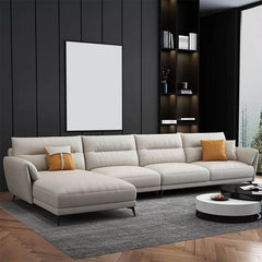 Elegant living room setup with sectional sofa