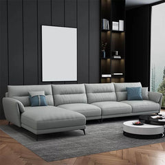 Cushion Back Sectional Sofa from the side view