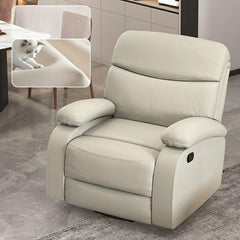 Modern reclining chair in light gray color