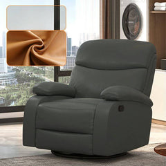 Swivel gliding mechanism on reclining chair