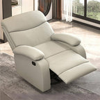 Modern reclining chair in light gray color