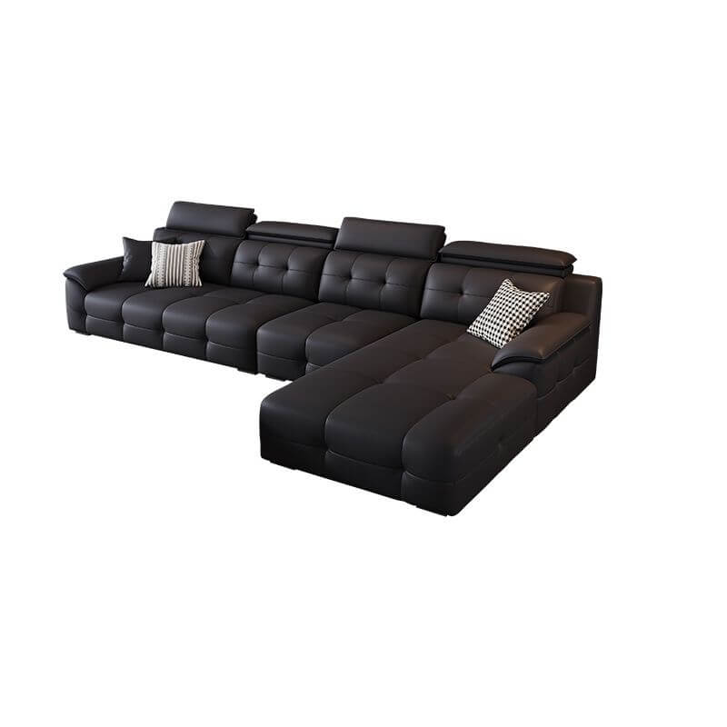 elegant dark fabric sofa