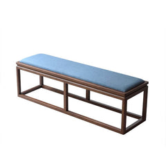 Azure Accent Bench with Cushioned Seat