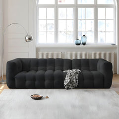 Ivory Sherpa Floor Sofa