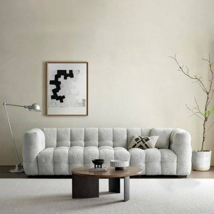Midnight Black Floor Sofa Image principale du produit
