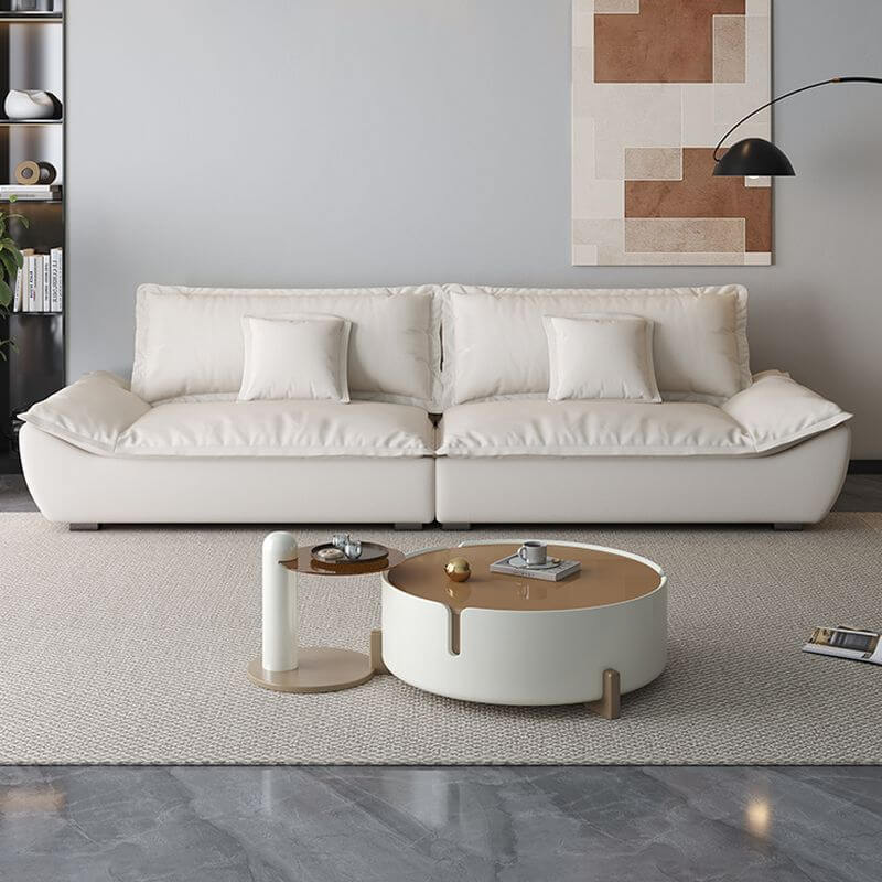 modern sofa with concealed support