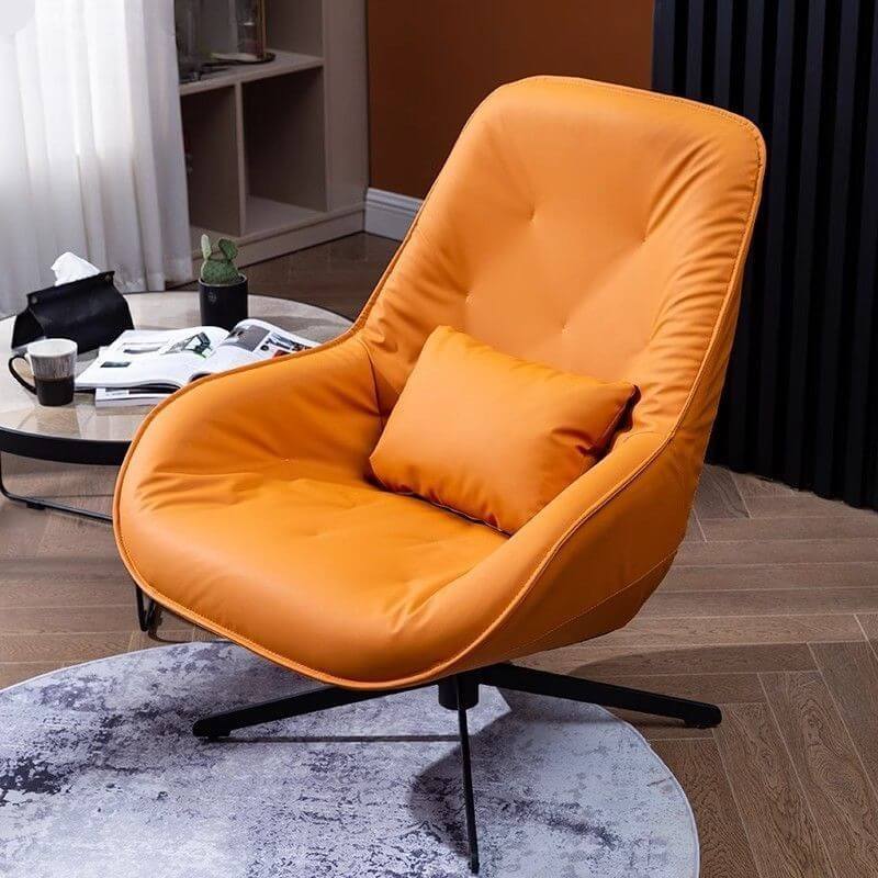 Drawing Room Accent Chair in Ivory and Yellow Main image