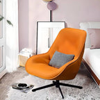 Accent Chair with Citrus Color Decoration
