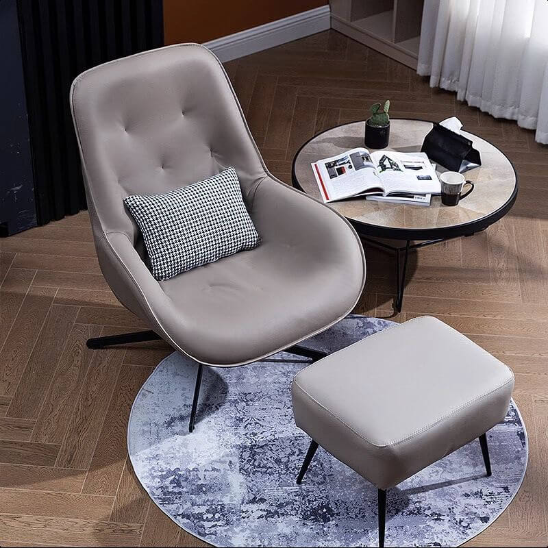 Comfortable Pillow Back on Accent Chair