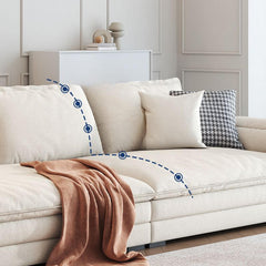 Comfortable floor sofa in contemporary style