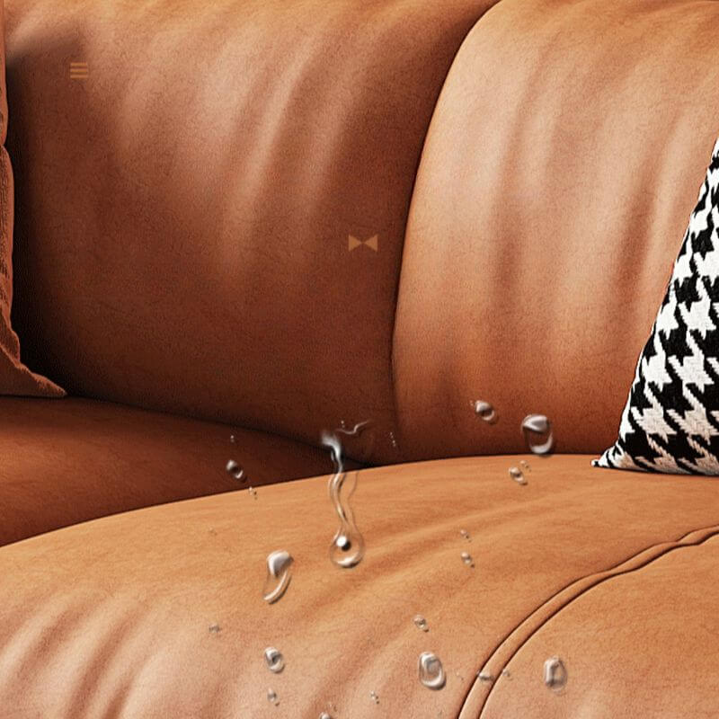 Wohnzimmer Sofa mit Grau/Amber Farbe/Off-White Bezug und 3 Kissen Zweitbild