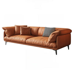 Elegant sofa with plush cushions