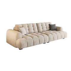 loveseat featuring sleek, modern lines