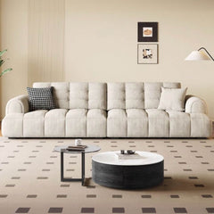 drawing room loveseat with concealed support