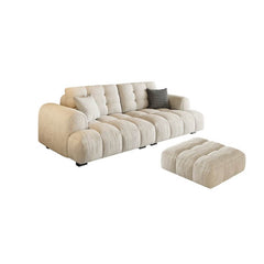 luxurious sofa in off-white fabric