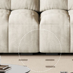 biscuit back design of stylish loveseat