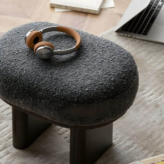 Contemporary decor with Dark Gray Accent Stool