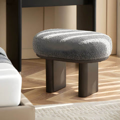 Sleek design of Dark Gray Accent Stool