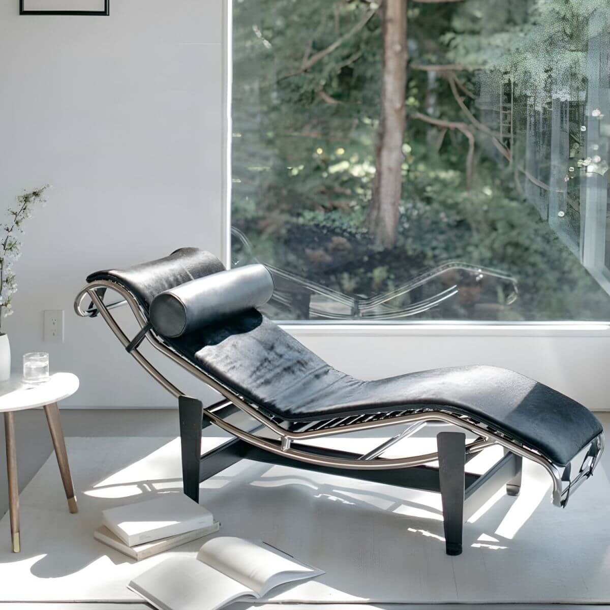 Reclinable Elegante Ergonómico con Patas de Metal y Cojines No Removibles Imagen secundaria del producto