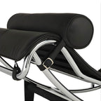 Luxury Recliner Chair in Black and White Cowhair