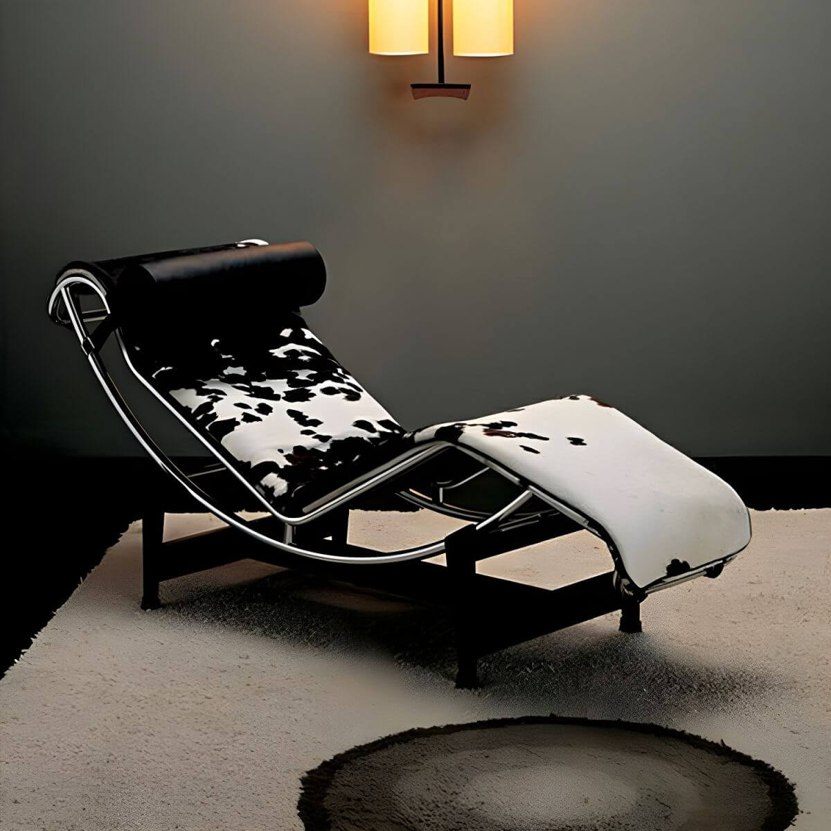 Genuine Leather Recliner in White