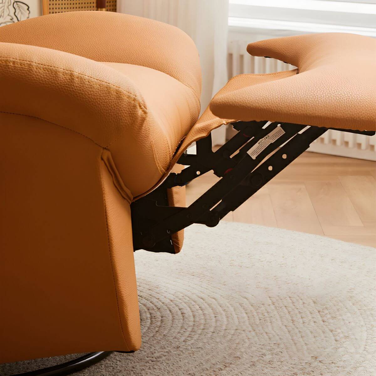 Cozy Beige Ergonomic Recliner